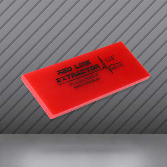 5" Red Line Extractor 1/4" No Bevel Squeegee Blade