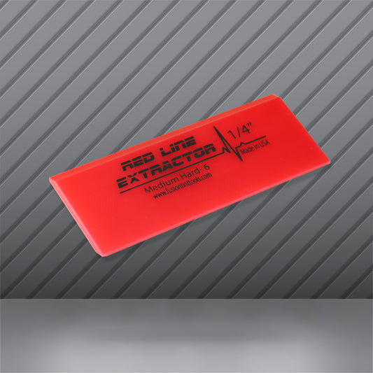 5" Red Line Extractor 1/4" Thick Double Bevel Squeegee Blade