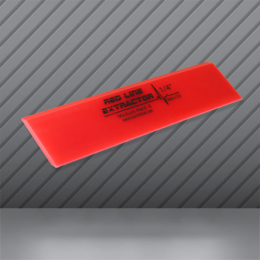 8" Red Line Extractor 1/4" Thick Double Bevel Squeegee Blade