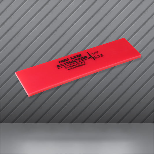 8" Red Line Extractor 1/4" Thick No Bevel Squeegee Blade