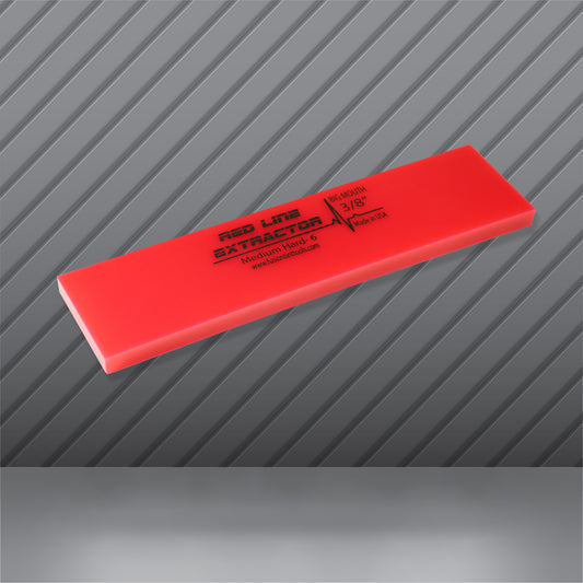 8" Red Line Extractor 3/8" Thick No Bevel Squeegee Blade